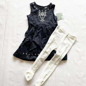 NEW Carter's Dress Tights Outfit size 18 Months